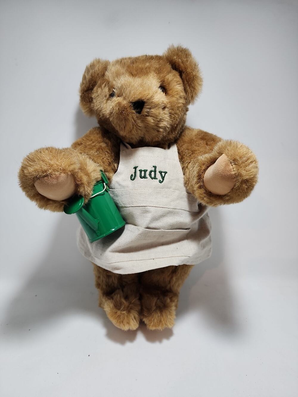 Authentic Vermont Teddy Bear Company Jointed 15” Garden Brown Bear Plush